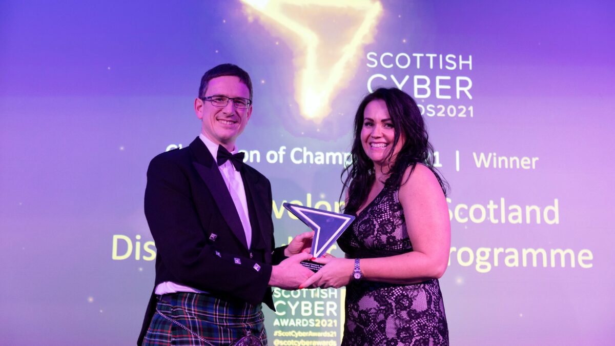 SEPA CEO recognised for ‘honesty and openness’ at Scottish Cyber Awards