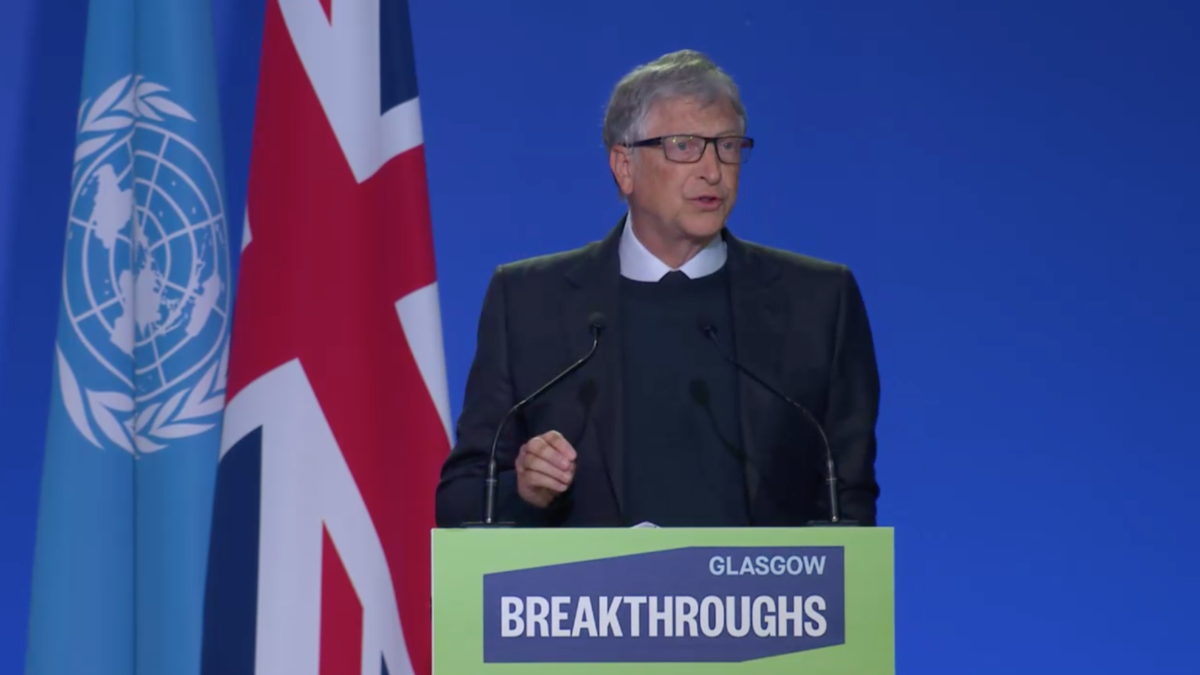 Bill Gates calls for green industrial revolution at Cop26