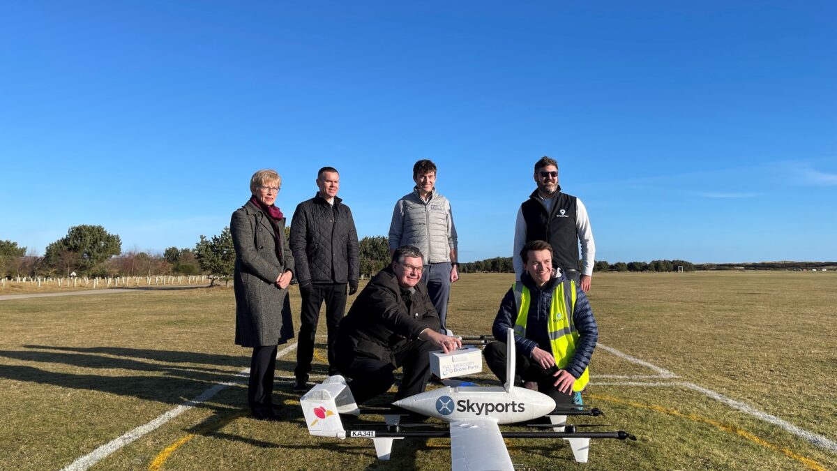 Lift off for Scotland’s first drone port which will assist with NHS Covid response