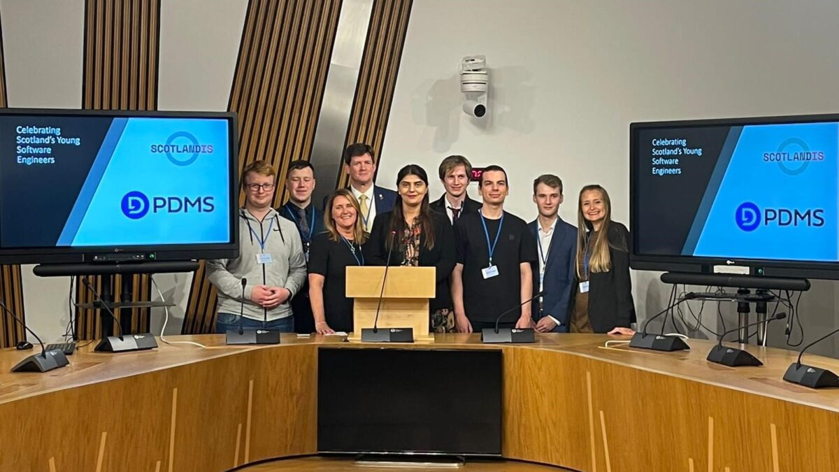 Parliamentary reception celebrates young software engineering talent from Scottish universities