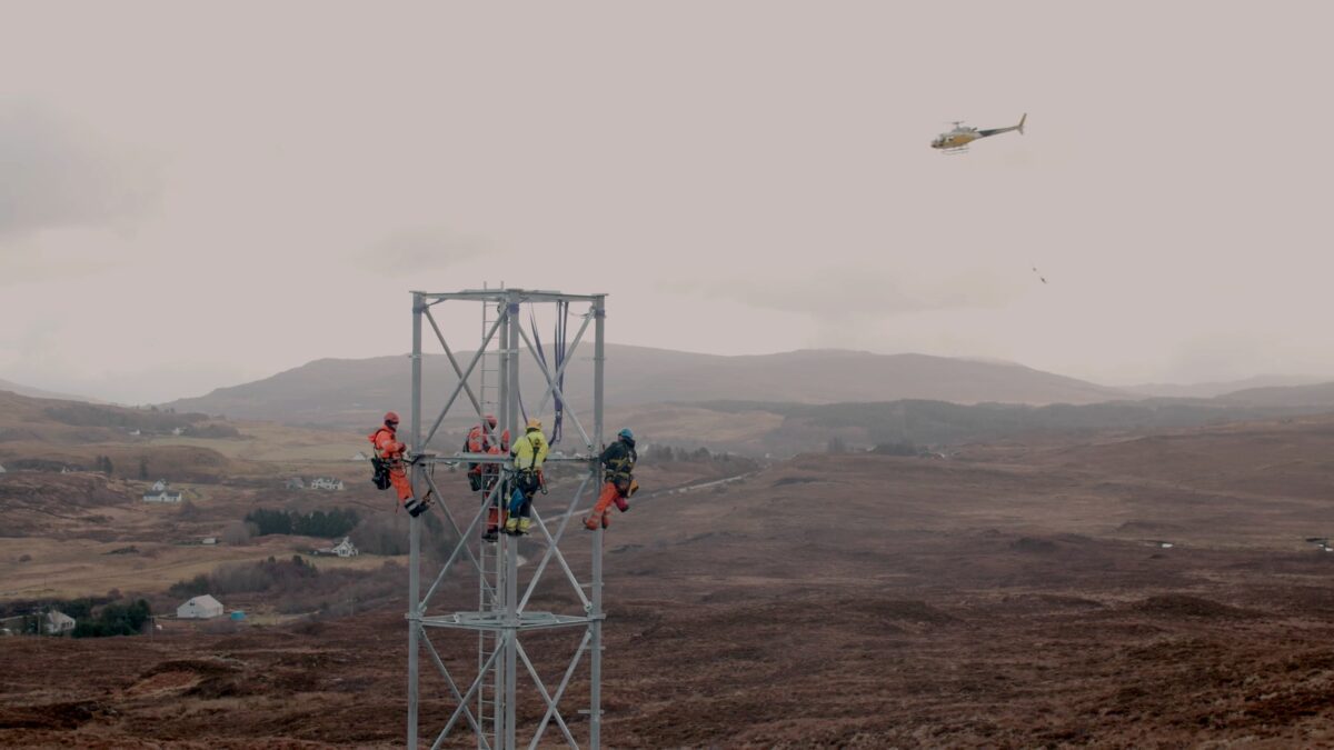 Islanders on cloud nine after helicopter boost to 4G mobile phone coverage