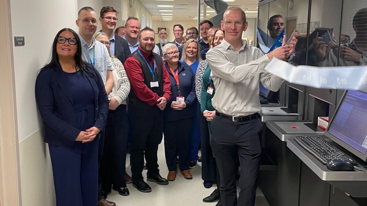 Biometric safe used to dispense drugs at Forth Valley Royal Hospital