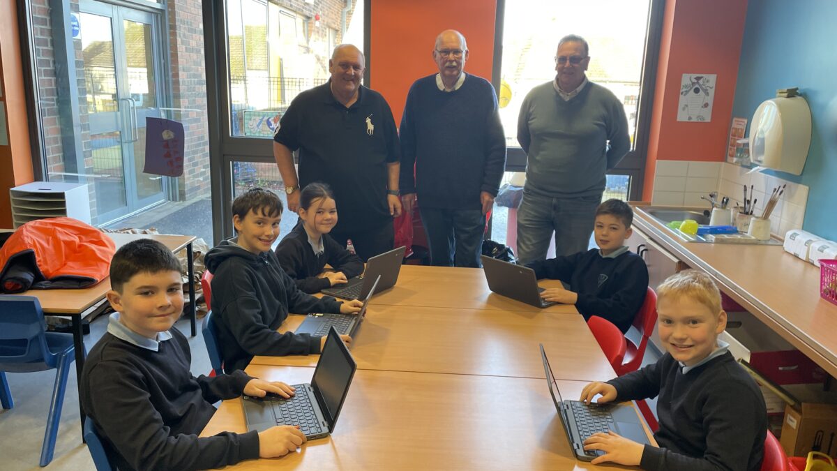 South Lanarkshire primary school ‘blown away’ by laptops donation from local windfarm operator