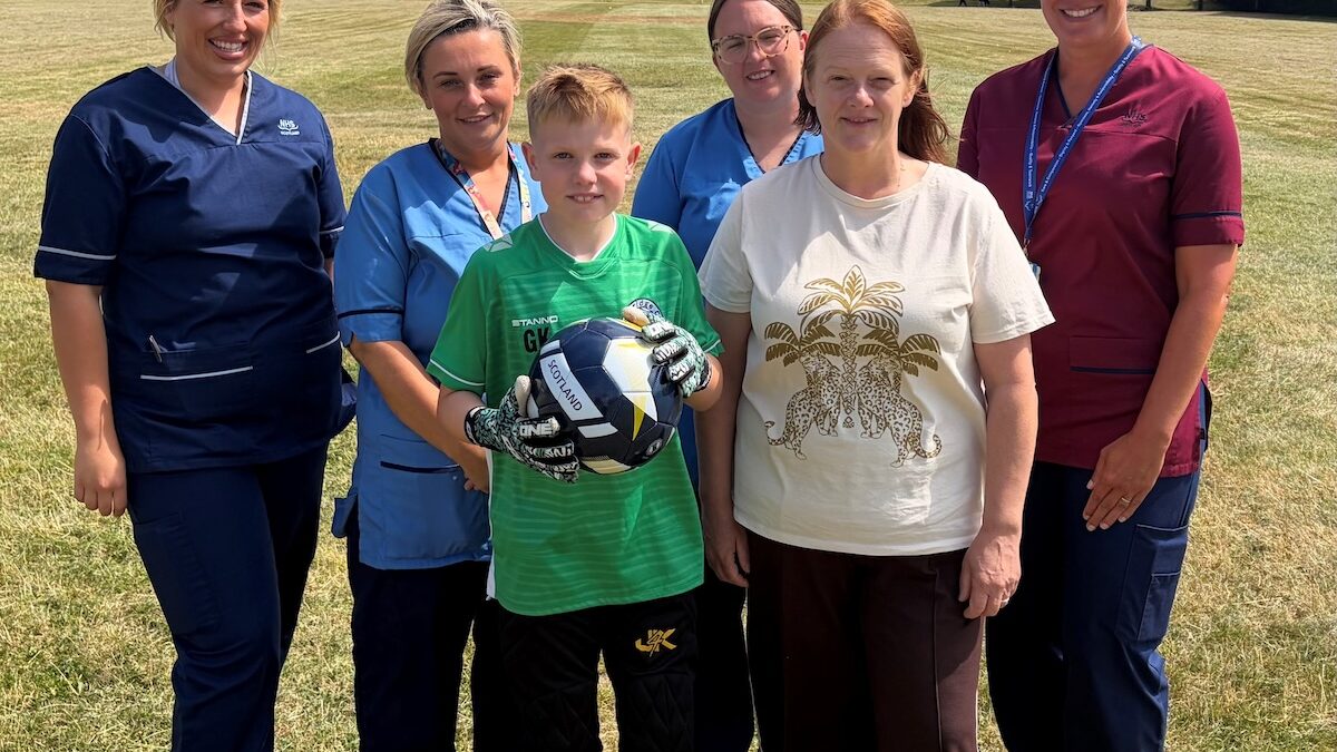 Young goalie’s mum hails success of ‘hospital at home’ as health board pledges to expand programme